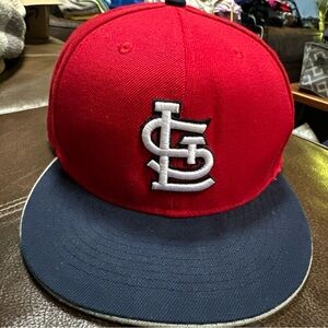 Men's New Era Red St. Louis Cardinals 59 FIFTY 7 3/8 Fitted Hat Navy Bill Embroi